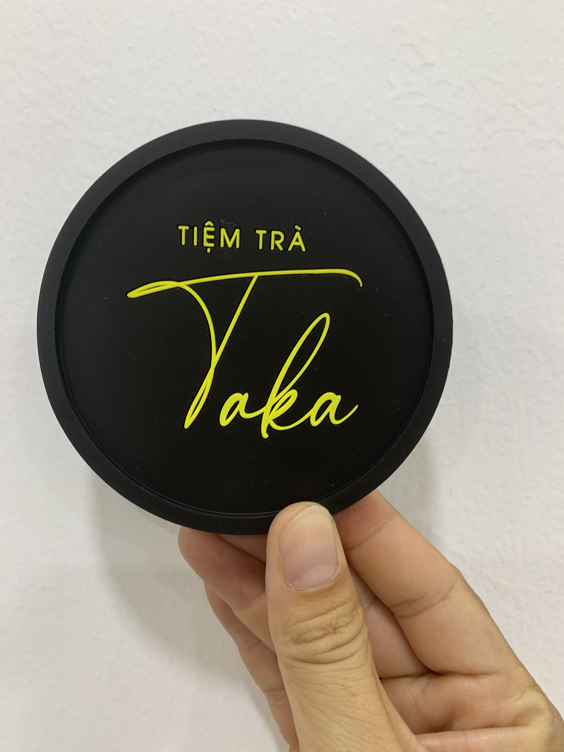 Đế lót ly cao su TIỆM TRÀ TAKA